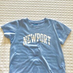Brandy Melville Light Blue Newport Tee